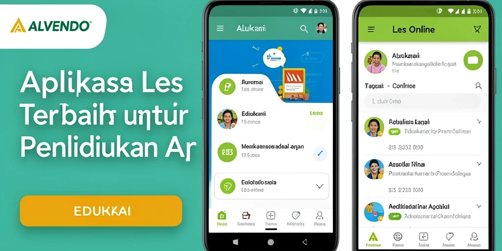 Tampilan antarmuka ALVENDO yang intuitif dan menarik.
