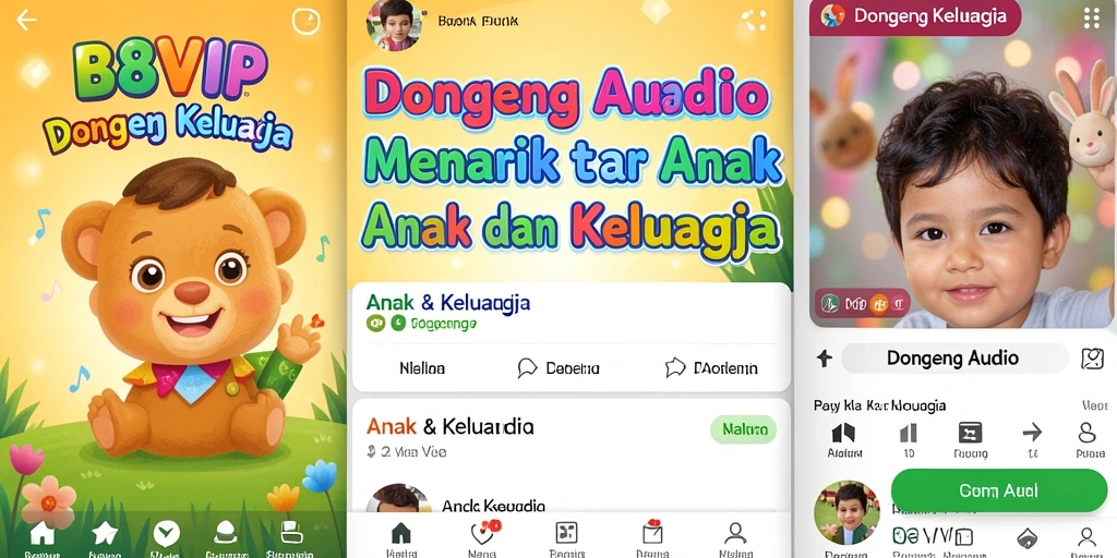 Antarmuka B8VIP yang interaktif dan ramah anak.