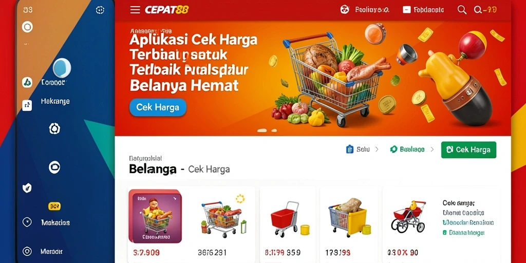 Tampilan antarmuka CEPAT88 yang intuitif untuk Cek Harga.