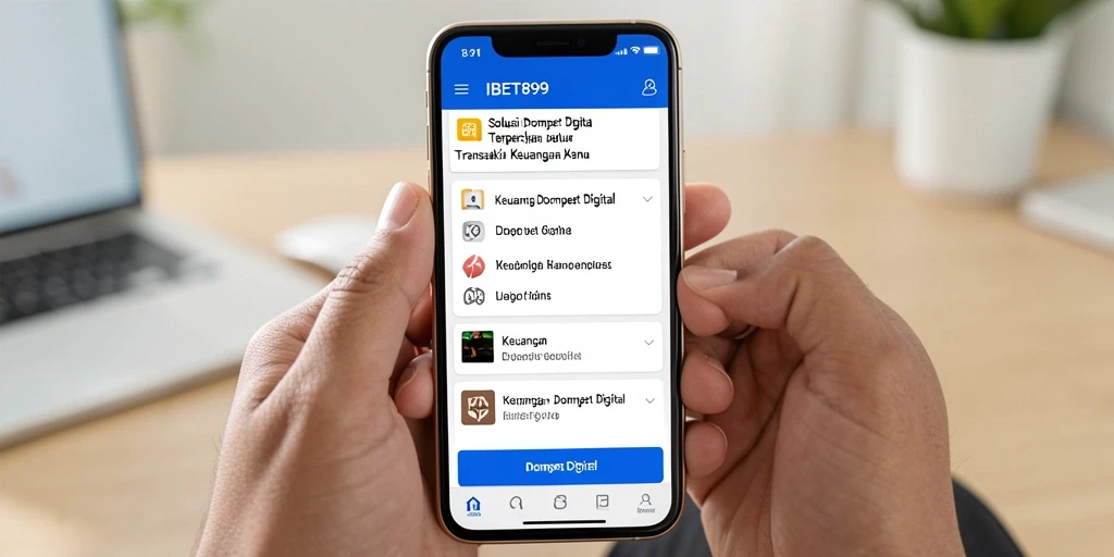 Tampilan antarmuka IBET899 yang user-friendly untuk Dompet Digital.