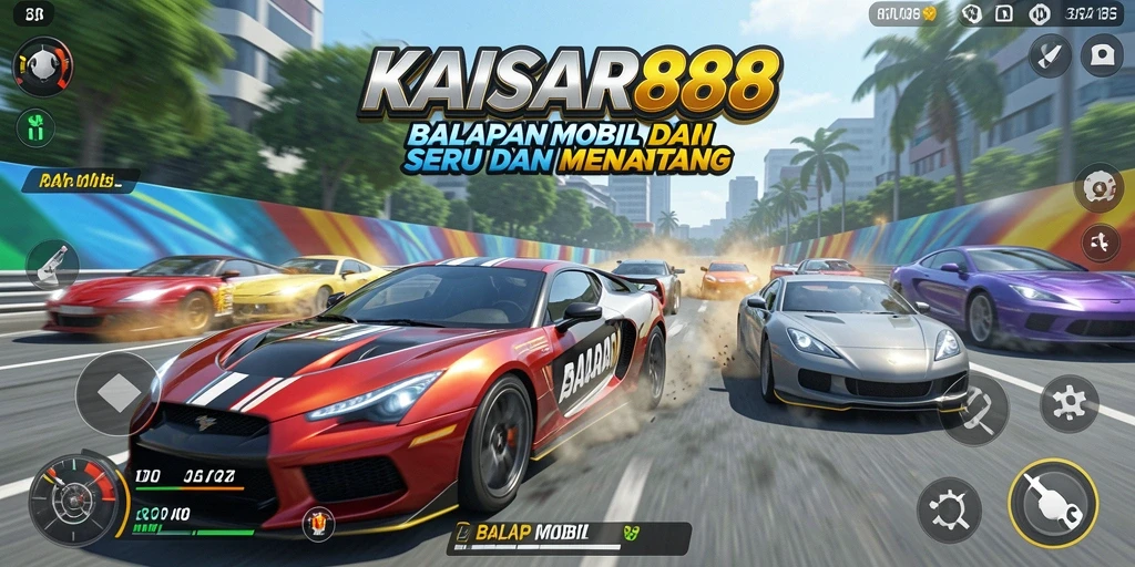 Tampilan antarmuka KAISAR888 yang menarik dan intuitif untuk balapan.