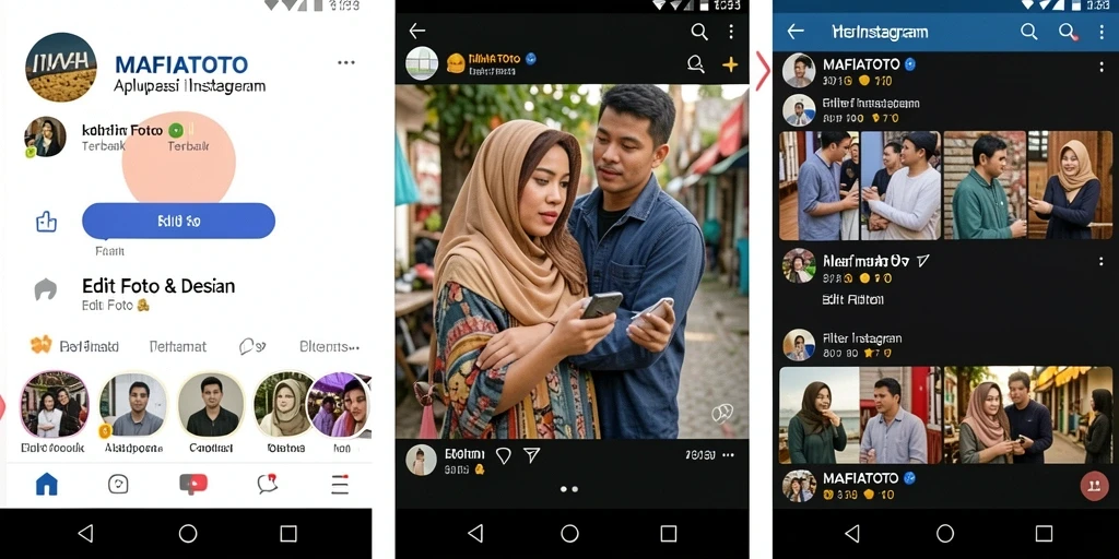 Antarmuka MAFIATOTO menampilkan berbagai pilihan filter Instagram yang menarik.